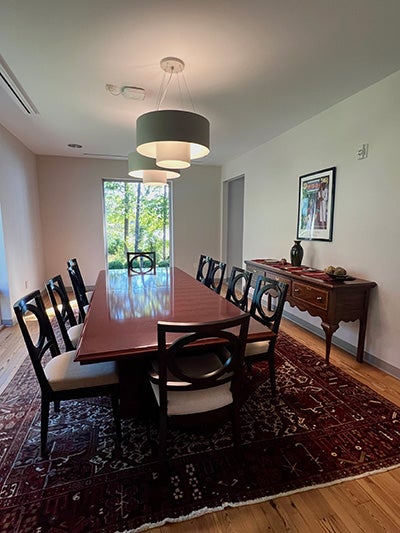 Dining room table.